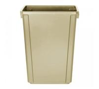 Poubelle 60 Litres en polypropylène beige SLIM