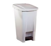 Rossignol – Poubelle à pédale Mobily 60 L – Couvercle blanc