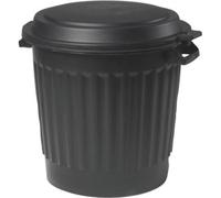 Poubelle 80L noire avec couvercle EDA - 15981
