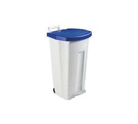 Rossignol Poubelle à pédale Boogy 90 litres - Couvercle Bleu