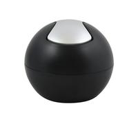 Poubelle à bascule BOWL MATT 1L Noir mat Spirella