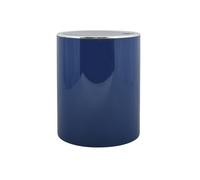 MSV - Poubelle à Pédale et Couvercle Oscillant Modèle Kamaka - Capacité 6 L - Idéale pour Salle de Bains - Dimensions Ø18,5 x 26 cm - Couleur Bleu Foncé