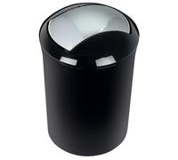 Poubelle à bascule - Spirella - SYDNEY - 5L - Noir - Polypropylene