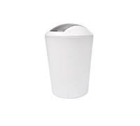 Douceur d'Intérieur Poubelle Flic Flac Vitamine Sdb 5.6 L Plastique Uni Blanc