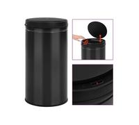 Poubelle à capteur automatique 60 l acier au carbone noir