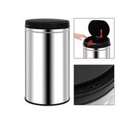 Poubelle à capteur automatique 60 L Acier inoxydable Argent G
