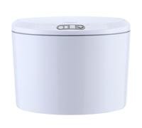 Poubelle à capteur de mouvement automatique de 3 litres en ABS pour petits déchets de table - 19 x 18,5 x 15 cm recharge USB batterie 2 ouverture rapide induction sans contact | Coffee Bar Bag