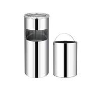 Vidaxl Poubelle À Cendrier D'hôtel 30 L Acier Inoxydable