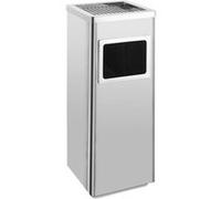 Poubelle à Cendrier d'Hôtel 36 L Acier Inoxydable Ordures Extérieur vidaXL