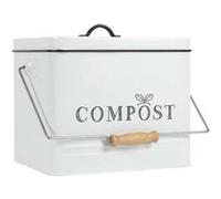AltoBuy Poubelle à Compost 10L Métal avec Poignée et Couvercle avec Filtre