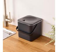 Poubelle à Compost de Cuisine - Panier à déchets Alimentaires avec intérieur Facile à Nettoyer - Fabriqué au Royaume-Uni - 3,5 l (Noir)