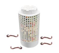 Poubelle à compost en PVC pour compostage, petit récipient de lombricompostage en PVC pour composteurs expérimentés, amateurs de jardinage, cour, étang, recyclage de déchets organiques respectueux de
