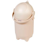 Nattou Seau à Couches Dropy, Résistant aux odeurs, Ouverture facile d’une seule main, 49,5 x 28 cm, Polypropylène/ABS, Beige