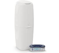 Angelcare Poubelle à Couches Classic XL avec Recharge Octogonale Anti-Odeur Haute Capacité (1 Mois - 190 Couches Taille 0)