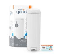 Poubelle à couches Platinum blanche avec 1 recharge Easy Roll