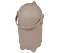 Nattou Seau à Couches Dropy, Résistant aux odeurs, Ouverture facile d’une seule main, 49,5 x 28 cm, Polypropylène/ABS, Taupe