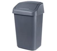 Poubelle à couvercle basculant, 10 litres, gris foncé