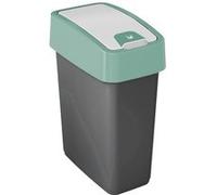 keeeper Poubelle rectangulaire à couvercle basculant 10 L Vert