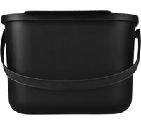 Practic Poubelle bio - Poubelle à compost - Poubelle pour déchets de cuisine - 6 litres - Noir - Mini Bini