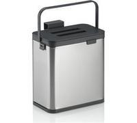 Poubelle à déchets Organiques Plata 2,1L - Kela - Argent - Inox G
