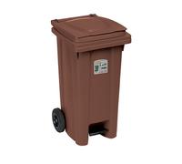 Poubelle À Déchets Pour Collecte Sélective 120L Avec Roues
