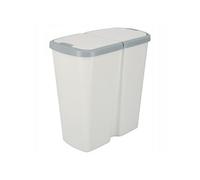 KEDEN Poubelle avec 2 couvercles indépendants 45L Compacta Q duo 48X28X51 cm