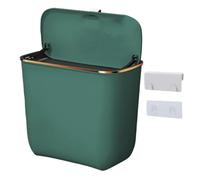 Poubelle À Fixation Murale - Bac Às Ordures De SCuisine Petit Consteneur Sà Déchets,Corbeille À Déchets Montable Avec Sacs, Fournitures De Cuisine Gain De Place,Pour Salle De Bain Chambre Armoire Plac