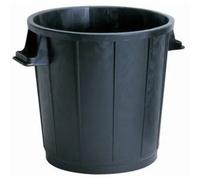 Poubelle à gravats renforcée PE Noir VINMER 75 L - sans couvercle - PB75