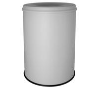 Poubelle à papier en acier anti feu 15 litres - Gris Clair