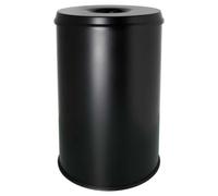 helit h2515695 de sécurité Poubelle Noir 30 L