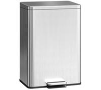 Poubelle à pédale 20 L argent couvercle Soft Close