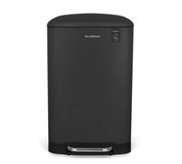 Les Collectors Poubelle de Cuisine à Pédale N°531, Acier inoxydable, Capacité 20L, Sac compatible 30L, Compacte, Pratique, Fermeture silencieuse, Seau intérieur amovible, Finition Mat, Gris anthracite
