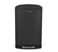 Les Collectors - Poubelle de cuisine à pédale N°531 - 20L inox, seau amovible, gris mat