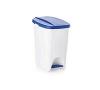 Poubelle à pédale 25 L bleu L 250 mm l 400 mm H 415 mm