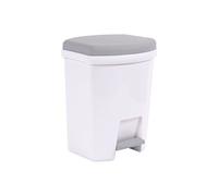 Poubelle a pedale 27l blanc gris beton 10634 bl gt.bt