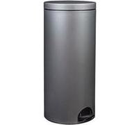 Rossignol Poubelle à pédale Elora 30 l gris 90231