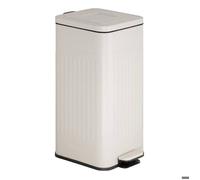 5five - poubelle nova avec pedale 30l beige 35x27x58 cm