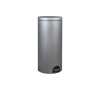 Rossignol Poubelle à pédale Sania 90141 30 l gris métal