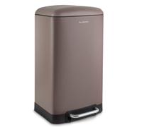 Les Collectors – Poubelle de cuisine à pédale N°883 – Acier inoxydable 40L (sac 50L) Mat Taupe