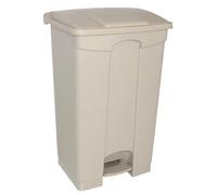 Poubelle à pédale 45L - Jantex - Beige - Dimensions 55x60x85cm - Matériau en polypropylène résistant