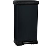 Poubelle à Pédale - 50 L - Noir - Curver