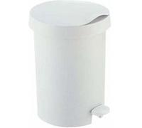 Poubelle à pédale 5L Zodiac blanc Blanc G