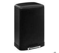 Poubelle de Cuisine FIVE Simply Smart en Métal "Ariane" 50L Noir Noir G