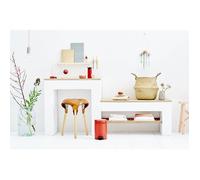 Poubelle à pédale - BRABANTIA - NewIcon - 3L - Rouge - Acier et plastique