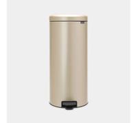 Poubelle à pédale coloris champagne Brabantia NewIcon 30 L