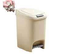 Poubelle À Pédale - Construction Rectangulaire Durable En Acier Inoxydable, Mécanisme En Douceur Couvercle Pop-up Silencieux, Solution Compacte De Déchets Gestion Des Déchets Soignés | Poubelle Pour L