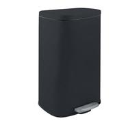 Poubelle à pédale de cuisine Acier AKIRA 30L Noir mat Spirella