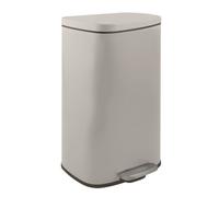 Poubelle à pédale de cuisine Acier AKIRA 30L Taupe mat Spirella