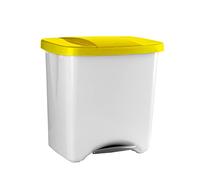 Poubelle à Pédale Écologique, 50 L, Jaune