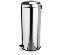 Poubelle à pédale en Acier Inoxydable 30 L H 710 mm Ø 300 mm Was Germany Acier G